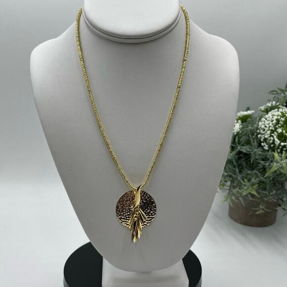 Betty Carre Gold Plated Chain‎ Tassel Pendant Necklace